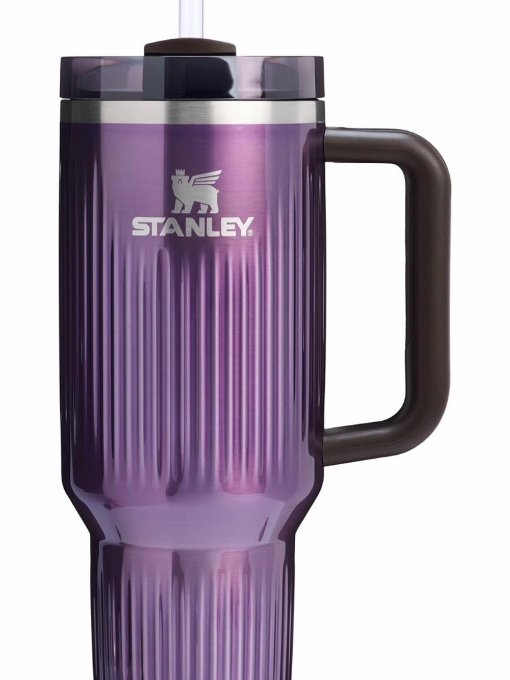 Stanley Purple Fluted Insulated Travel Mug with Handle
